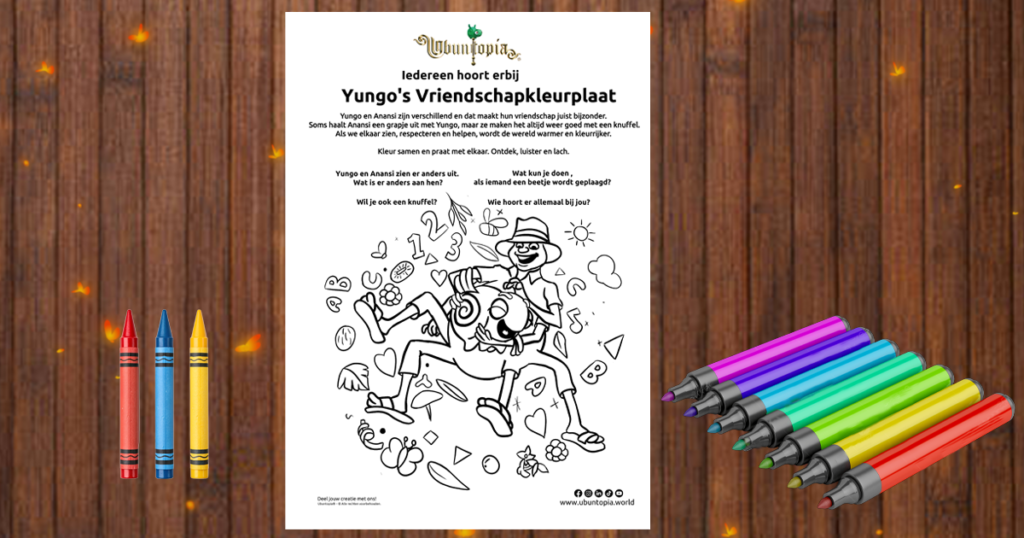 Yungo’s vriendschapskleurplaat